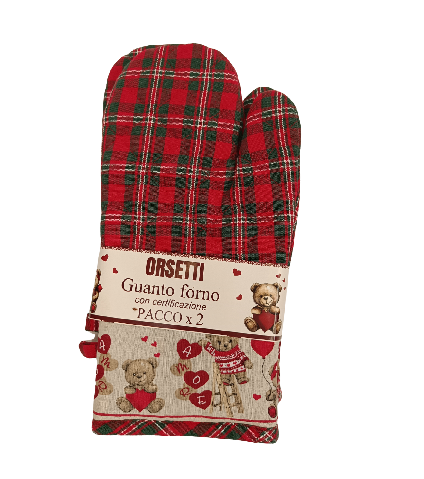 SET 2PZ GUANTI NATALE ORSETTI Tellini S.R.L. Veleprodajna odjeća